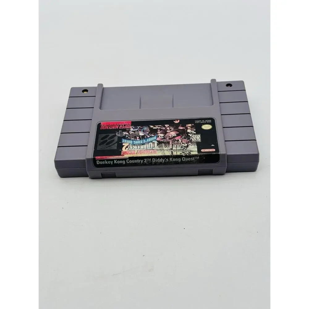 Donkey Kong Country 2 Diddy's Kong Quest (Super Nintendo SNES) Authentic Tested